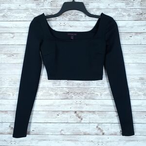 NWOT Material Girl Cropped Top XS Square Neck 596